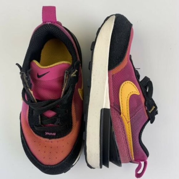 Nike Other - Nike Kids Waffle One DC0479-600 Low Top Pink Gold Running Shoes Size 7 C